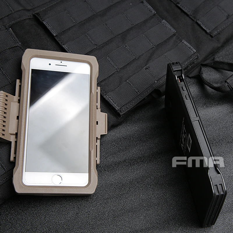 FMA Phone Xs Max Mobile Pouch For Molle New Tactical Case Outdoor Hunting Holder Equipment Molle Pouch 3 Colors Military Pouch