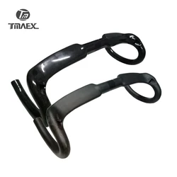 Bicycle Handlebar with No Logo, Carbon Bars, Road Bike Bent Handlebars, 3K