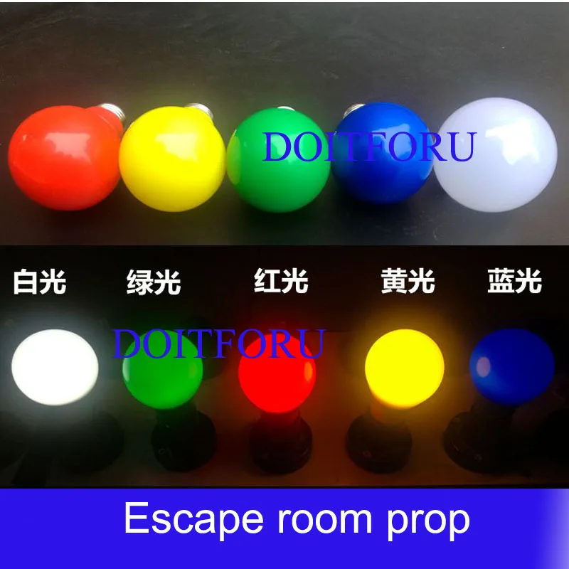 Real life room escape prop Memory flashing bulb Memory buttons Christmas blubs escape room puzzle adventurer game