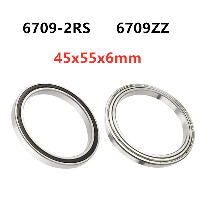 

20pcs 6709ZZ 6709-2RS 45x55x6mm thin wall deep groove ball bearings 6709RS 6709Z 6709 45*55*6 mm