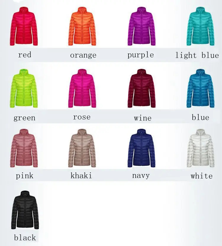 NewBang Brand Women\'s Down Jacket Ultra Light Down Jacket Women Stand Collar Regular Portable Lightweight Women\'s Windproof