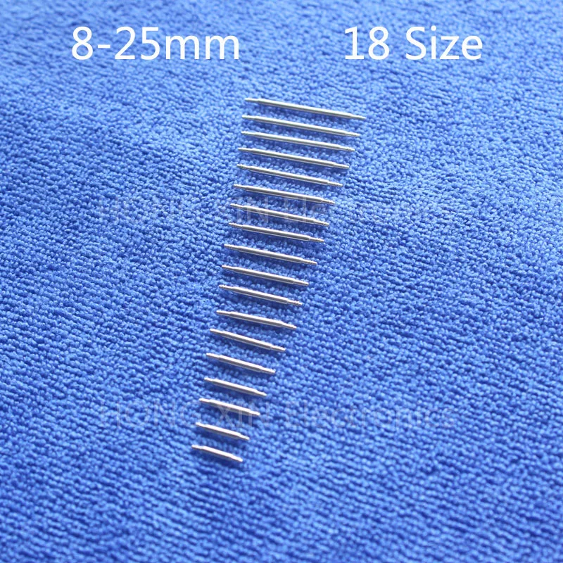 10pcs 8/9/10/11/12/13/14/15/16/17/18/19/20/21/22/23/24/25mm 201Stainless Steel Watch Band Spring Bars Repair Tools Watchmaker