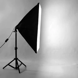 Photography SoftBox Lighting Kit 50x70cm Softbox + Light Stand Tripod Photo Soft Box For Camera Phone TikTok Video Shooting