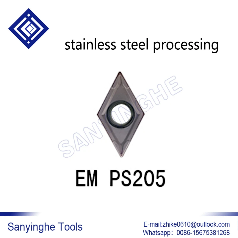 

DCMT11T308-EM PS205 10pcs/lots cnc carbide turning inserts for stainless steel