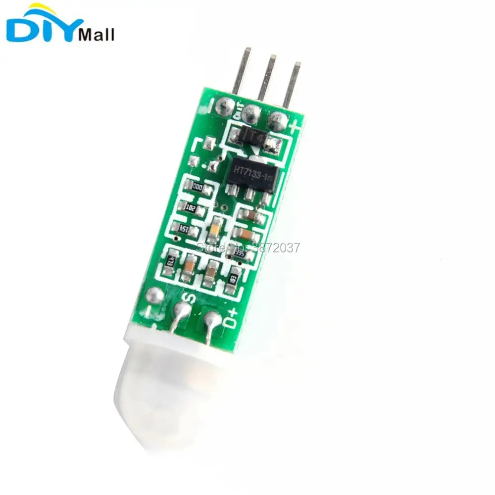 10 pz/lotto HC-SR505 Pyroelectric Infrarossi IR Corpo Umano Sensore di PIR Rivelatore di Movimento Modulo