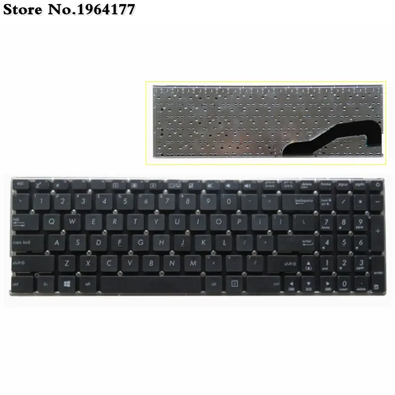 Hot selling wholesale! NEW US Laptop Keyboard for Asus  F540 F540UP R540 R540SA R540S r540sa R540UP English without frame