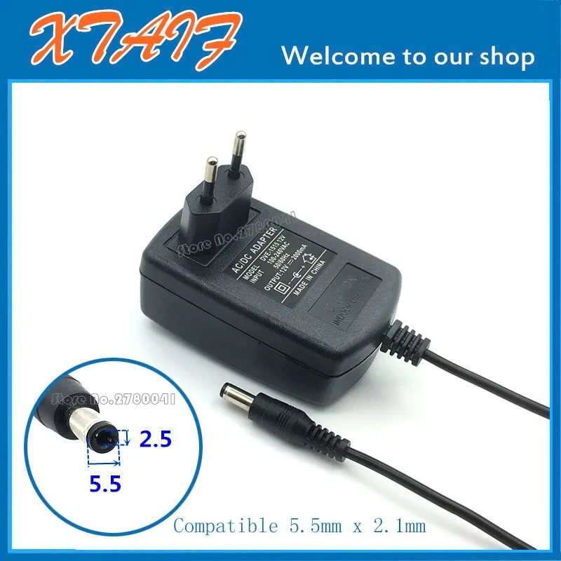 12V 2A Power Adapter AC100-240V To DC 12V2A Cable Power Supply Adapter For CCTV Security Camera System