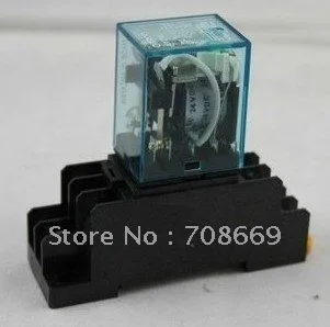 220V AC Coil Power Relay MY3NJ HH53P-L 11Pin 3NO 3NC 5A With PYF11A Socket Base