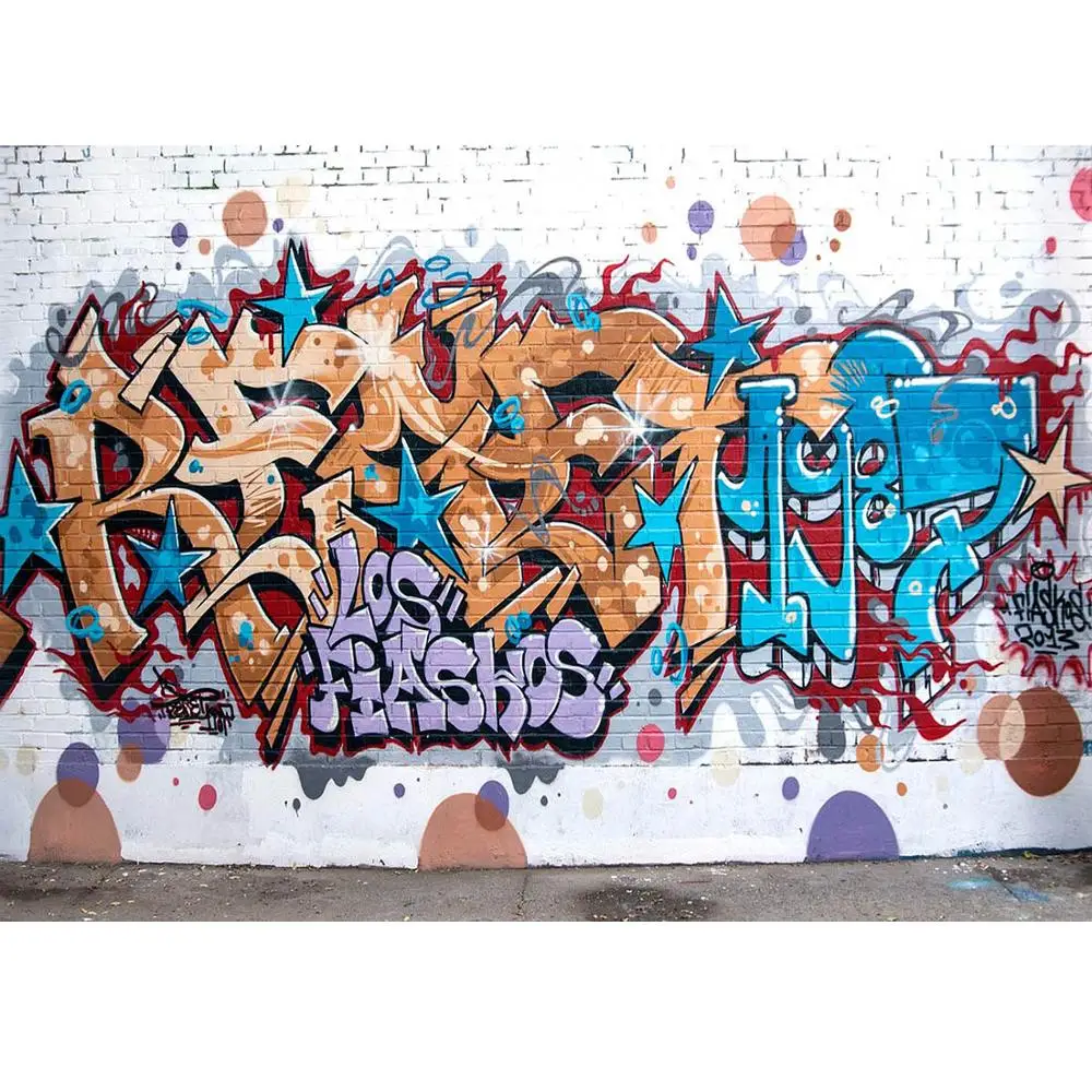 Brick Graffiti Wall Photography Backgrounds Customized Photographic Backdrops For Photo Studio Newborn Children Photo Shootings