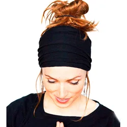 Free Shipping Women/Men Yoga Sports Wide Headband Elastic  Elastic Boho Hair Band Head Wrap Wristband