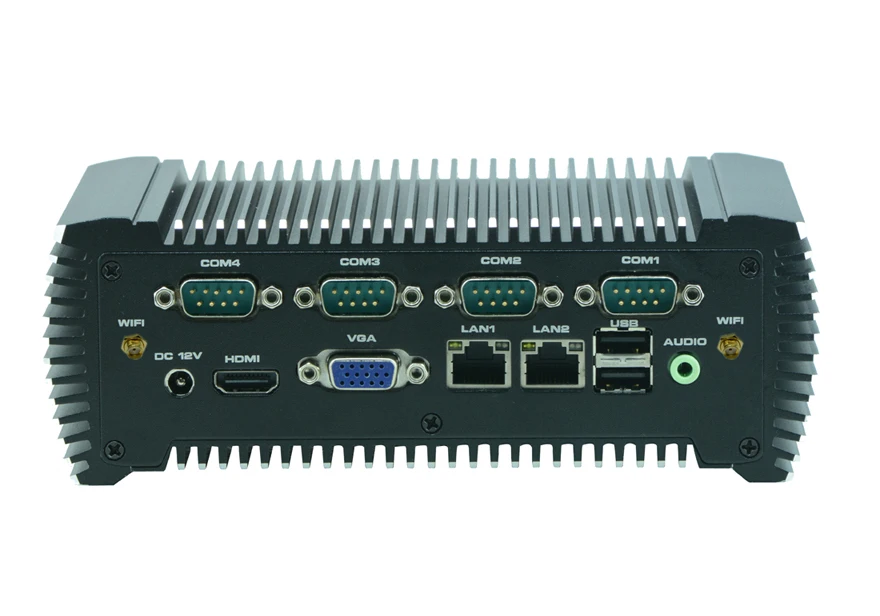 Industrie-pc Bay Trail plattform Quad Core N2930 Eingebettet Fanless Inboard 4G speicher 6 * COM