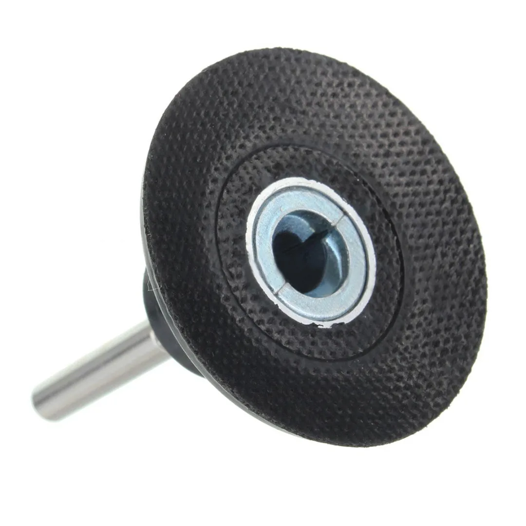 2inch  Backing Pad 1/4" 6mm Shank Lock Rotary Sanding Disc Holder for Roloc Discs