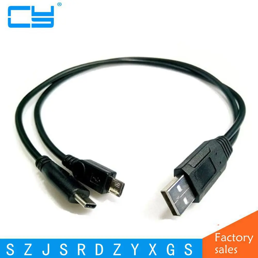 USB Cable Type C and Micro USB 2 in 1 Type-C Cable Quick Fast Charge 2.4A Data Sync for  Note 2 LG G5 Nexus 6P