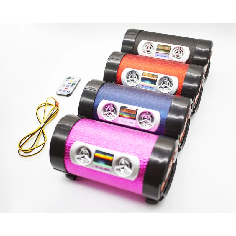 

4'' Inch Motorcycle Blutooth Speaker Motorbike Subwoofer Music Bass Stereo Scooter MP3 Player Audio Sound System Motor Alarm