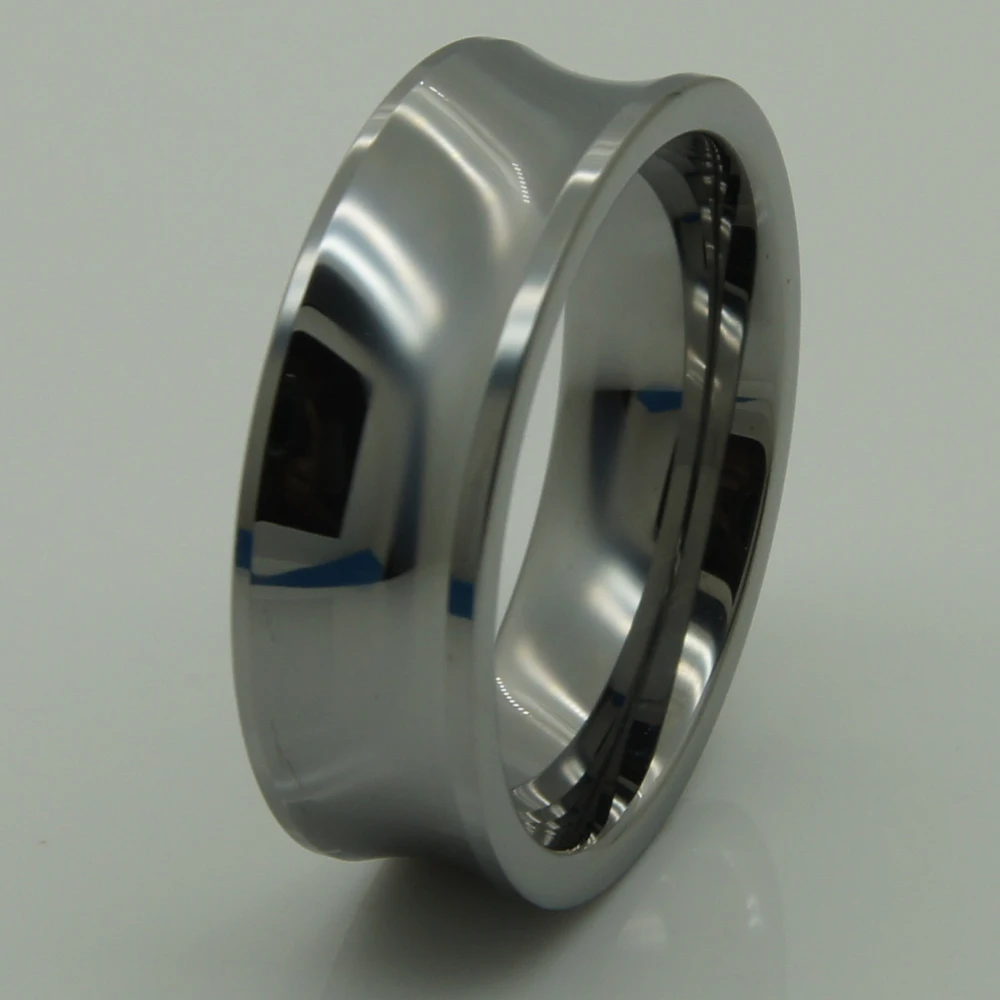 8mm concave  hi-tech scratch proof wedding tungsten ring