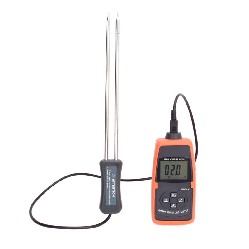 Grain Moisture Meter LCD Display Digital Grain Moisture Tester Contains Wheat Corn Rice Humidity Tools ATC And Backlight