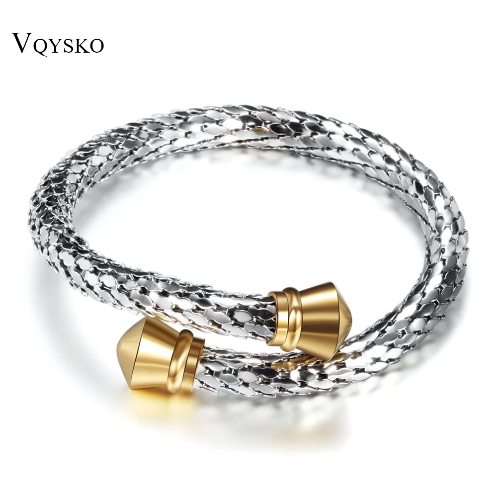 2 Colors Trendy Vintage Stainless Steel Skeleton Statement Cuff Lace Bangles & Bracelets for Women