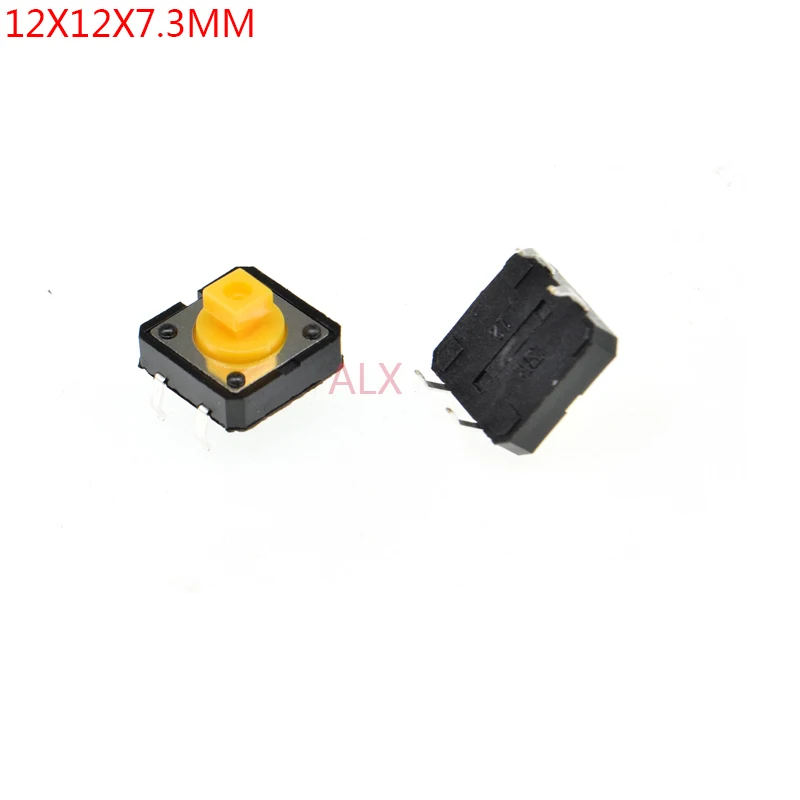 50PCS b3f-4055 12X12x7.3mm 4PIN dip TACT push button switch Micro key power tactile switches 12x12x7.3 12*12*7.3MM Light touch