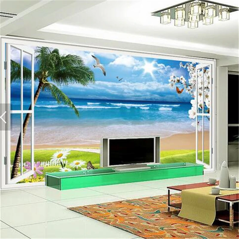 

beibehang Custom photo wallpaper out the scenery natural clear 3D stereo TV background wall decoration painting,papel de parede