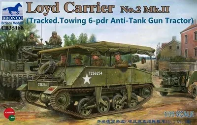 BRONCO 1/35 Loyd Carrier No.2 Mk.II (Tracked Towing 6pdr Anti-Tank) # CB35188