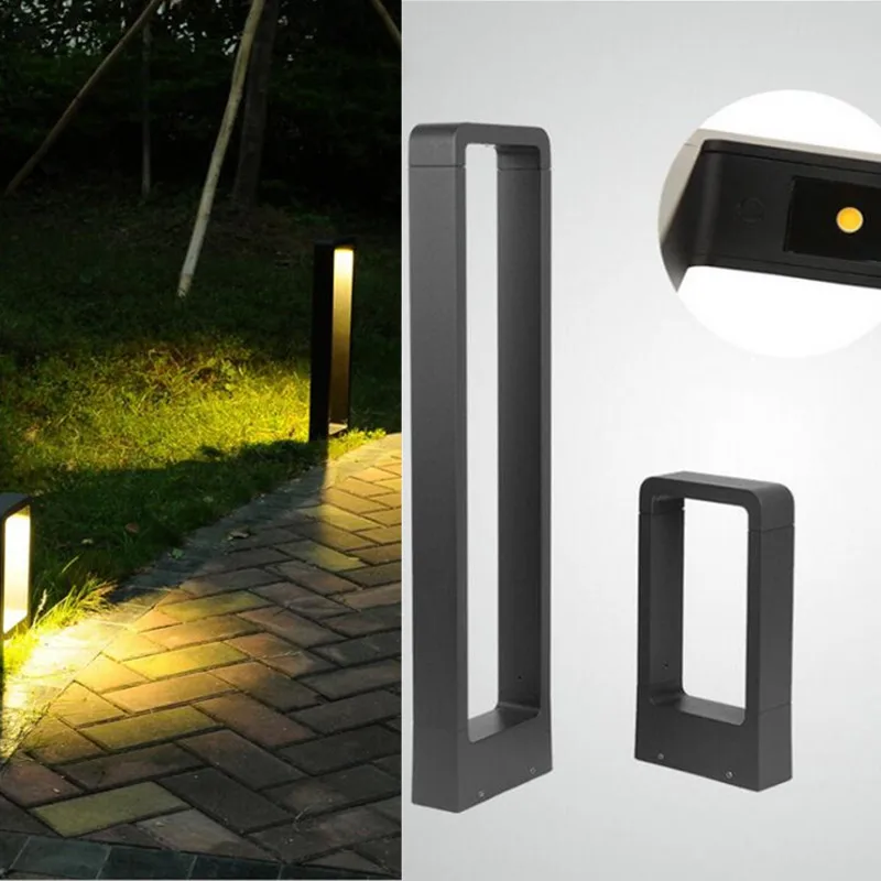 

Waterproof LED Lawn Lamp 15W COB LED Exterior Bollard Light Outdoor Floor Lighting Garden Courtyard Road Lighting AC85-265V