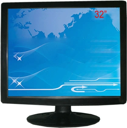 15 inch desktop 4-wire Resistive touch monitor for supermarket cash desk display use