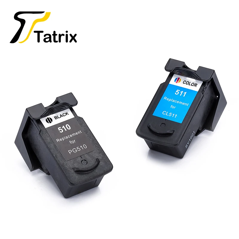 Tatrix PG 510 CL 511 PG510 CL511 PG-510 CL-511 Premium Color Remanufactured Inkjet Ink Cartridge for Canon PIXMA MP280 Printer