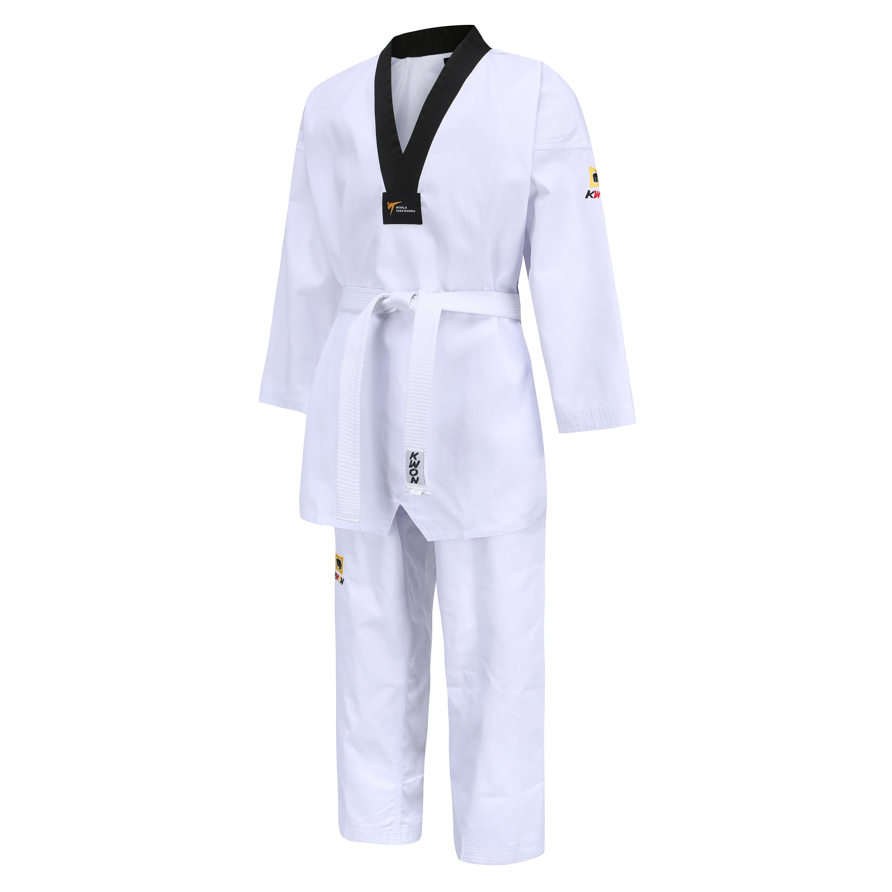 KWON taekwondo dobok vestiti per bambino adulto scollo a v KWON Taekwondo uniforme da allenamento all\'ingrosso/vendita al dettaglio per bambini