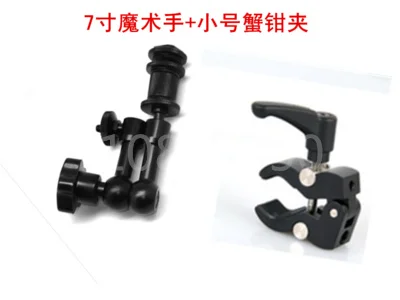 ذراع سحري لكاميرا DSLR ، مشبك فائق لشاشة LCD ، حامل ثلاثي خفيف LED لكانون 5DIII nikon D3200 Gopro