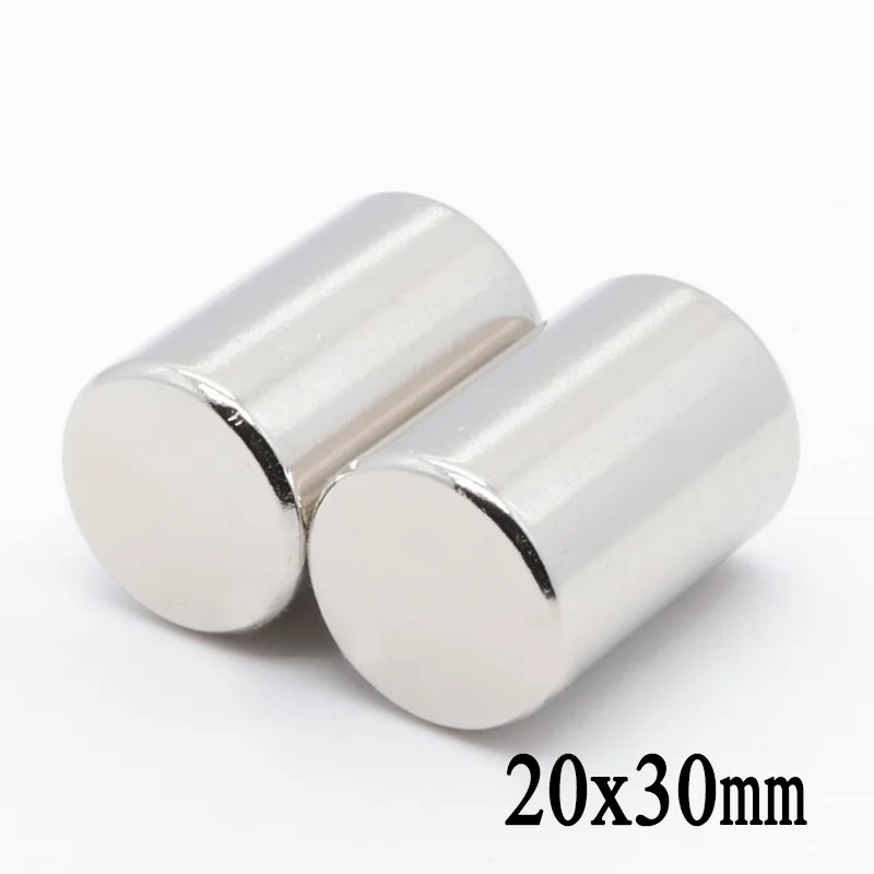 2 pçs 20x30mm n35 mini redondo ndfeb neodímio ímãs disco poderoso forte ímã de terra rara 20x30mm