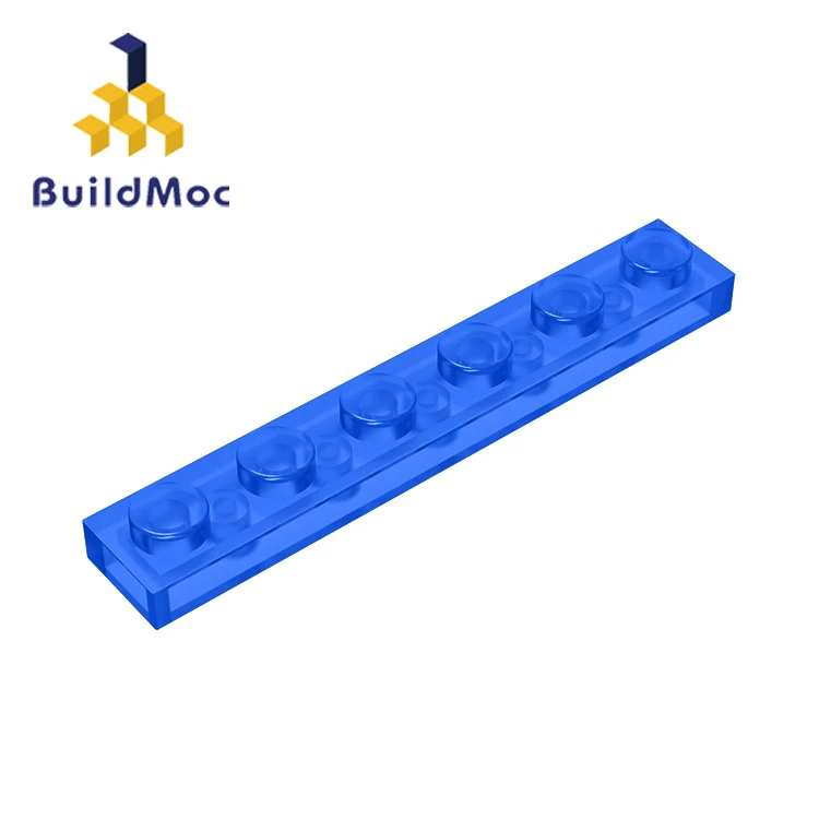 BuildMOC Compatible Assembles Particles Plate 3666 1x6 For Building Blocks Parts DIY electric Educationa