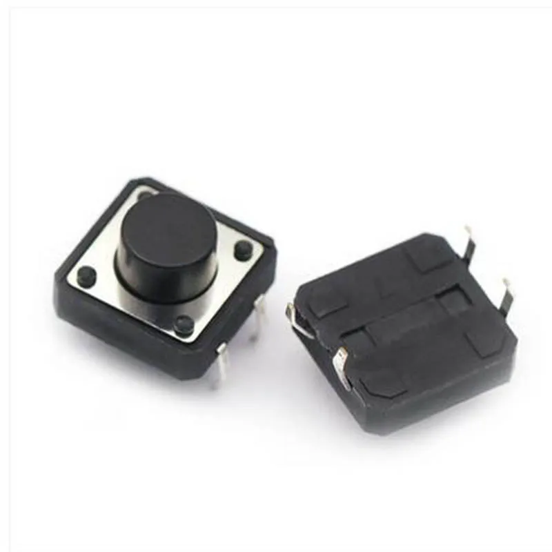 50pcs 12*12*7mm Micro Switch Patching Light Touch Switches Mini Push Button Wholesale