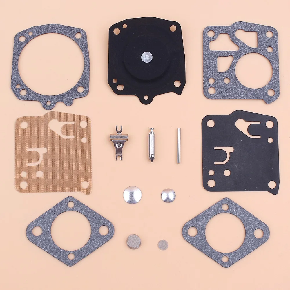 5Kit/مجموعة Carburettor Carb الحجاب الحاجز طقم تصليح ل Tillotson RK-23HS RK23HS Husqvarna 266 268 272 288 480 بالمنشار