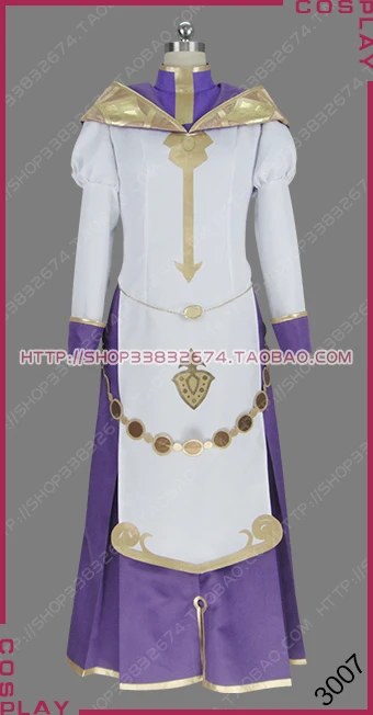 Fire Emblem Echoes: Shadows of Valentia Cleric Silque Silk Outfit Dress Cosplay Costume S002