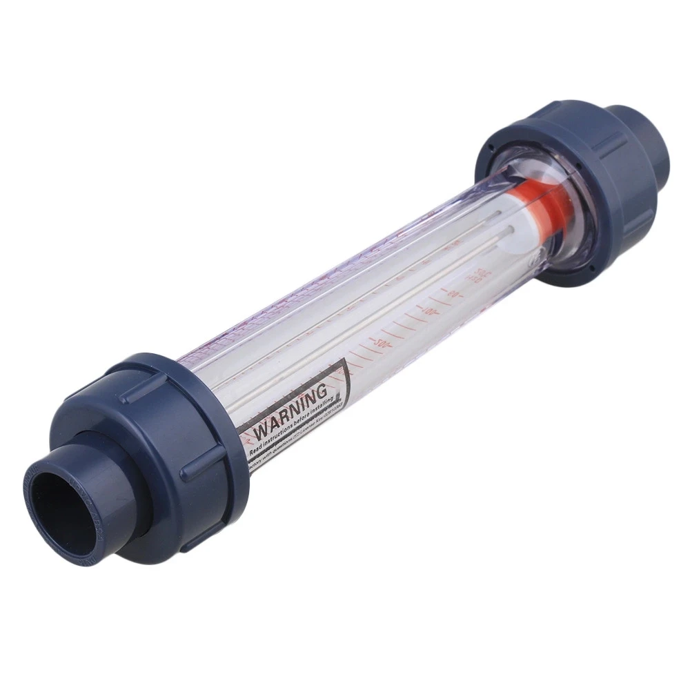 60-600L/H Plastic Tube Liquid Water Rotameter LZS-15 Flow Meter 26MM Dia