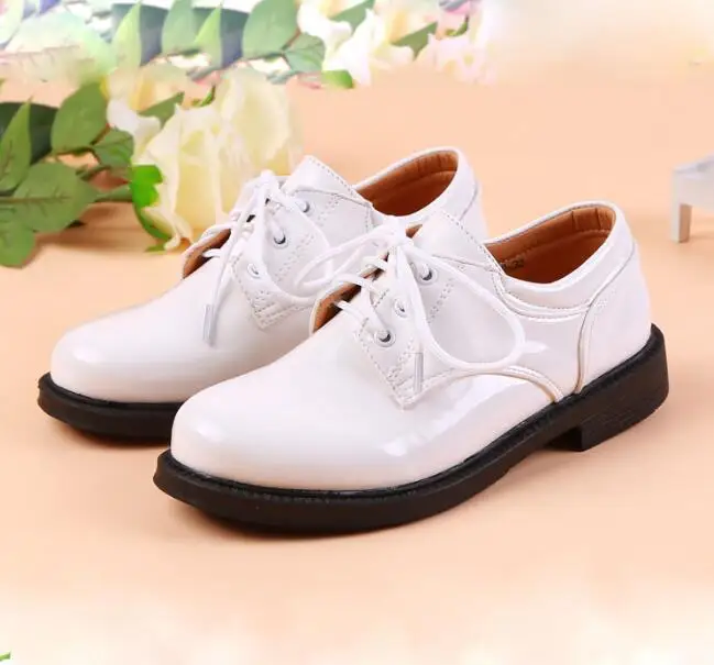 New Winter Spring Autumn Children Leather Shoes Classic Vintage Tassel Boys Girls Oxford Shoes Kids PU Leather Lace-Up Shoes