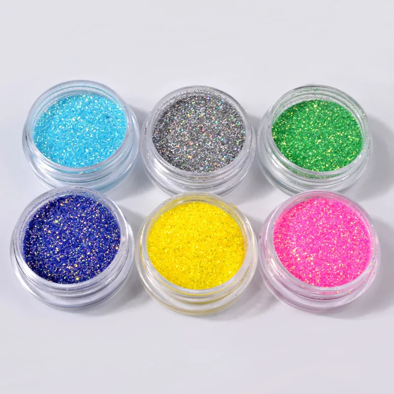 2g/Box Holographic Laser Nail dipping Powder Charm Dust Candy colors Nail Glitter Decorations Nail Art DIY Manicure Designs