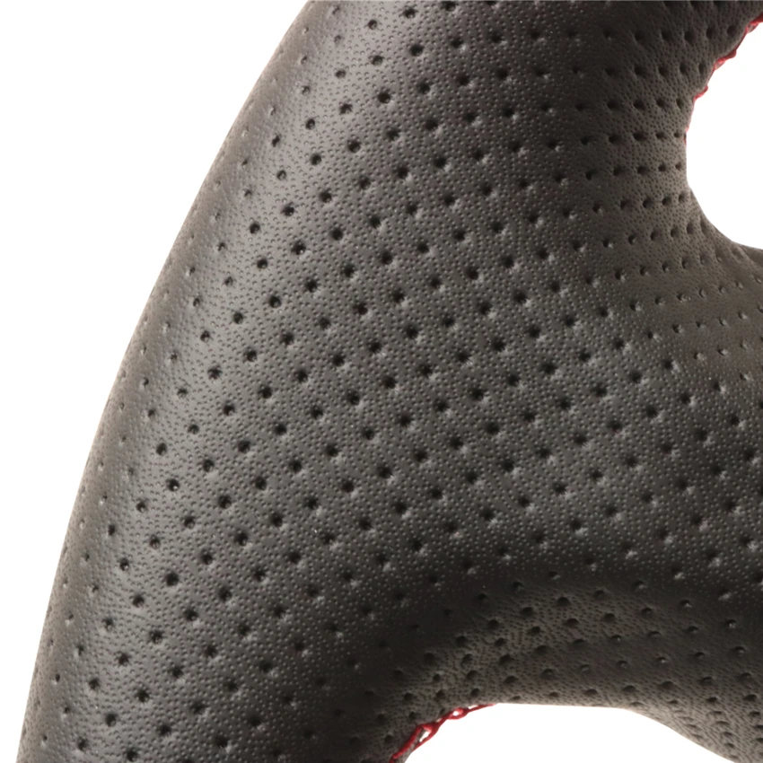 MEWANT Black Artificial Leather Car Steering Wheel Cover for Honda S2000 Civic Type R Integra Insight Civic SI Acura RSX