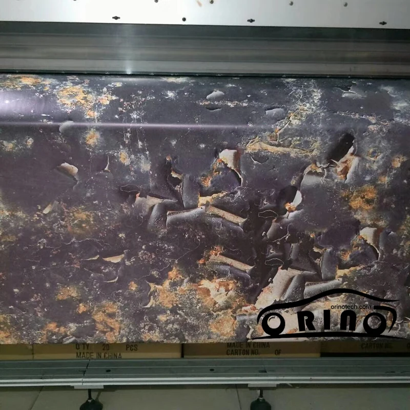 

Amazing Adhesive Black Rusty Sticker Vinyl Wrap Rust Camouflage Film With Air Bubble Free Motorbike Car Boat Body Decal Wrapping