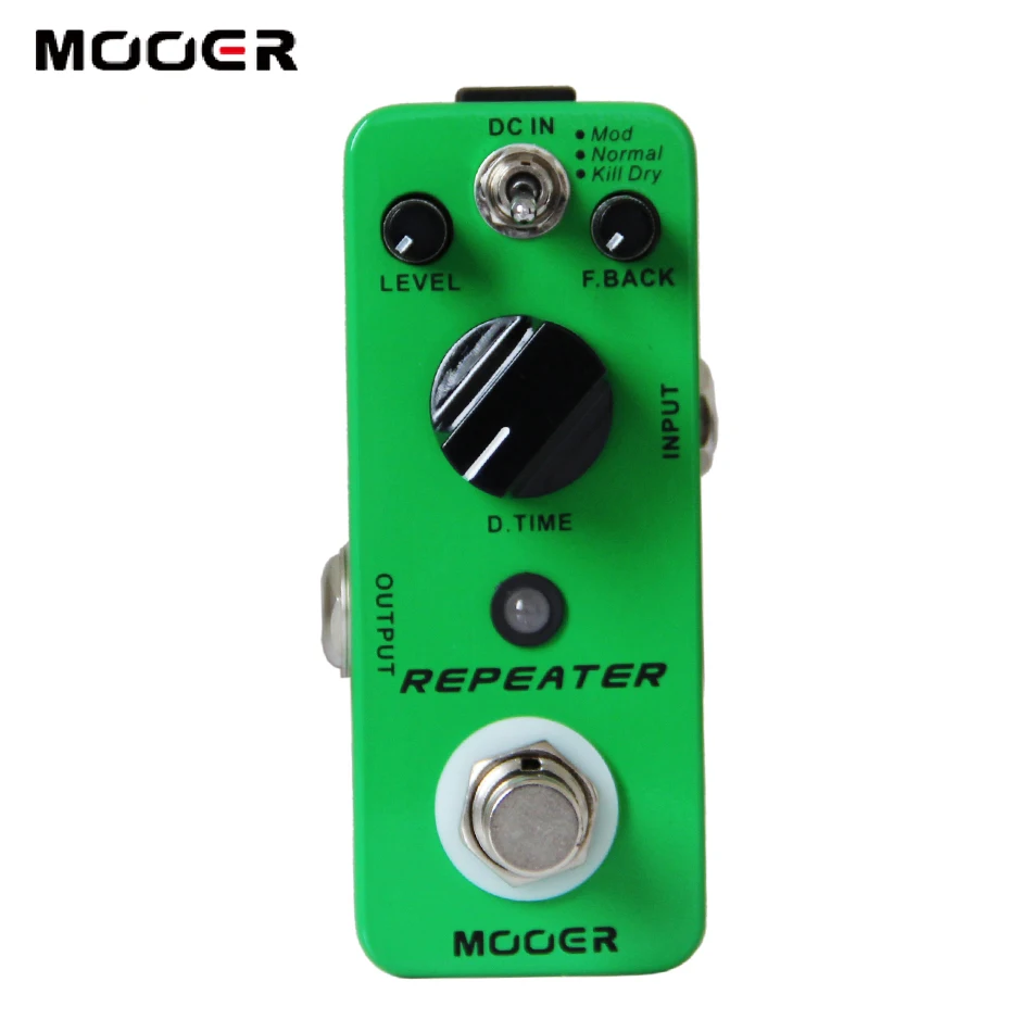 MOOER Repeater Digital Delay Pedal 3 Working Modes: Mod Normal Kill Dry effect pedals free shipping