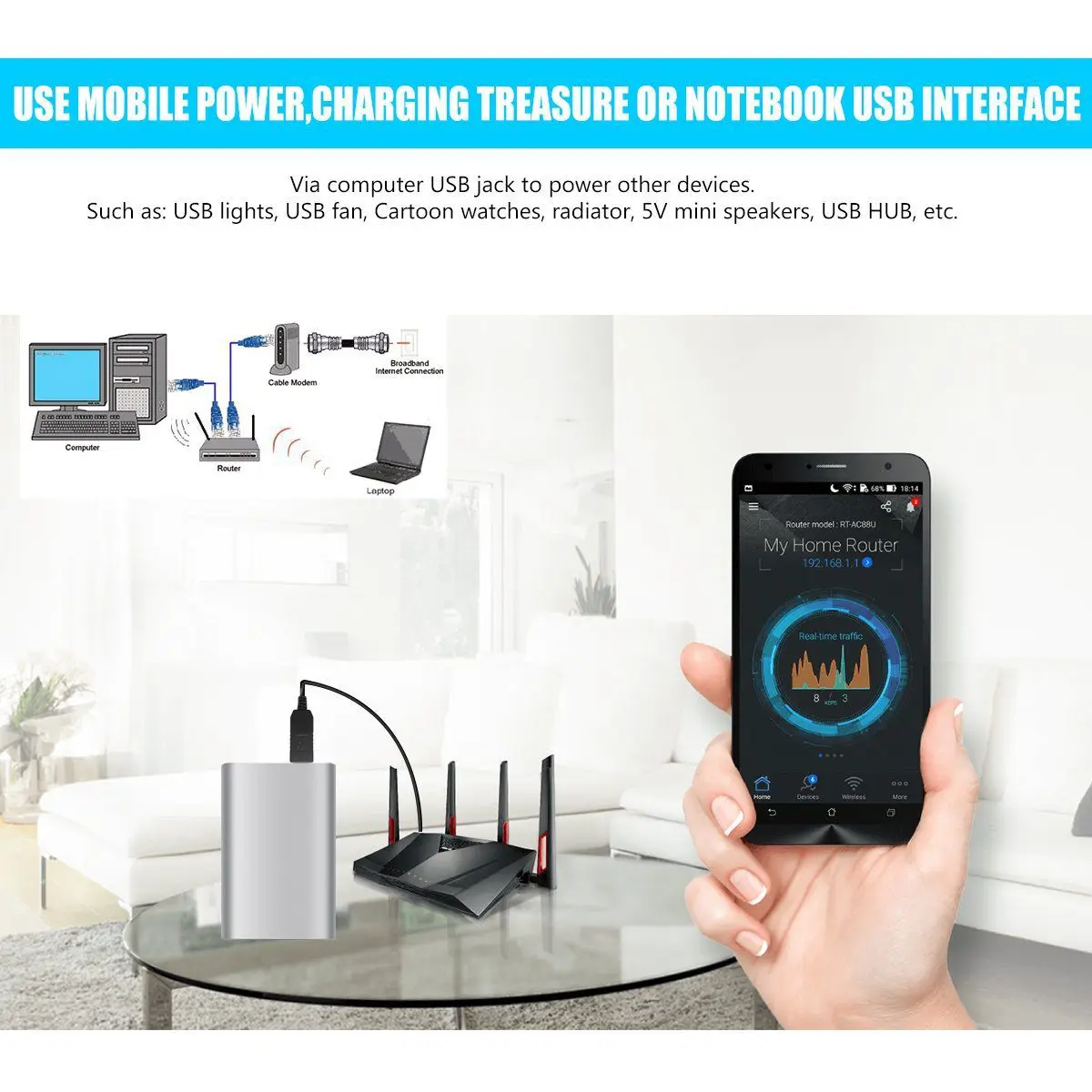 USB DC 5V Ra 12V 2.1Mm X 5.5Mm Module Chuyển Đổi DC Nòng Nam Giắc Kết Nối cáp Cắm USB Cáp DC-1M (5V)