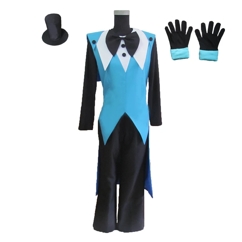 Anime Bill Cipher Cosplay Costume Suit+Hat+Gloves+Bow Otaku 11