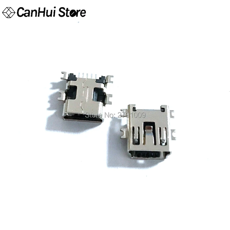 10pcs Mini USB 5pin Female Socket Connector 4foot for Tail Charging Mobile Phone Data Interface Broken Plate USB Female Seat MP3