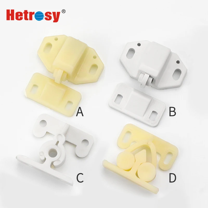 

Hetrosy ABS Plastic Push To Open Rebound Cabinet Door Roller Catch Latch Lock For Laboratory Equipment Furniture Yacht 50PCS