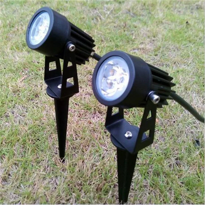 6PCS/Lot 3W LED Lawn Lamp DC12V/AC85-265V Outdoor Waterproof IP68 Light Warm White Cold White Garden Lawn Spot Ground Light