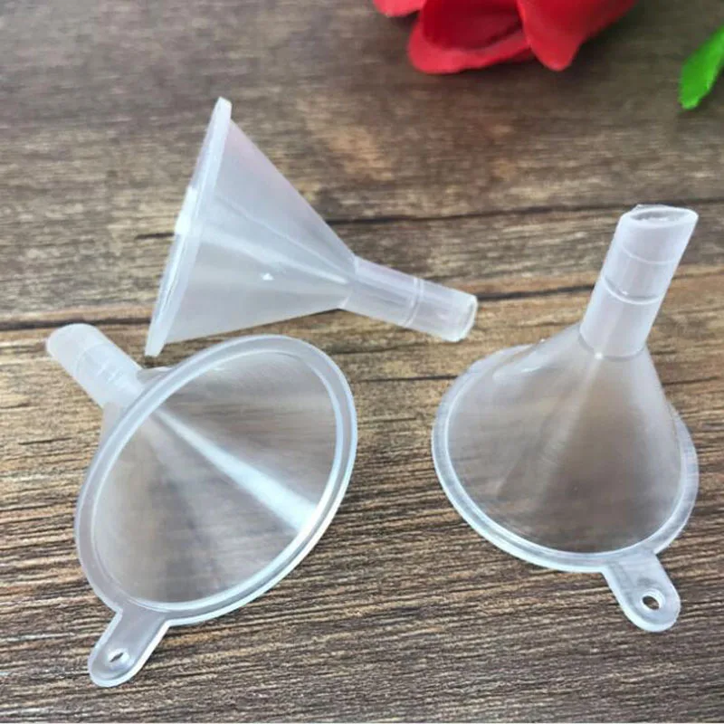 2000pcs Plastic Mini Small Funnels For Perfume Liquid Essential Oil Filling Empty Bottle Packing Tool ZA6781