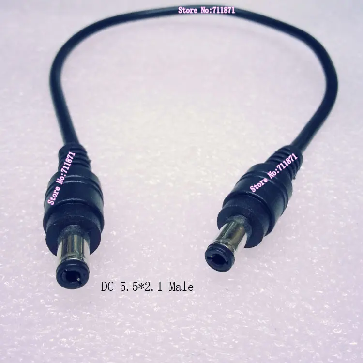 0.3 M/30 ซม.DC5.5 * 2.1 ชายชายสายไฟชาย DC2.1 สายไฟ DC 2.1 ชายสายไฟสายไฟสายไฟ