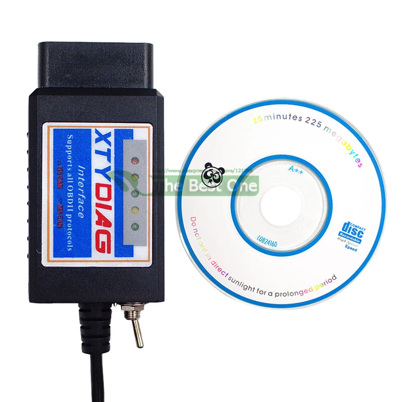 مفتاح ELM327 V1.5 USB ، قارئ رموز ، أداة ماسح تشخيصي ، رقاقة لـ HS ، MS ، علبة ، ELM ، PIC18F25K80 ، الأحدث