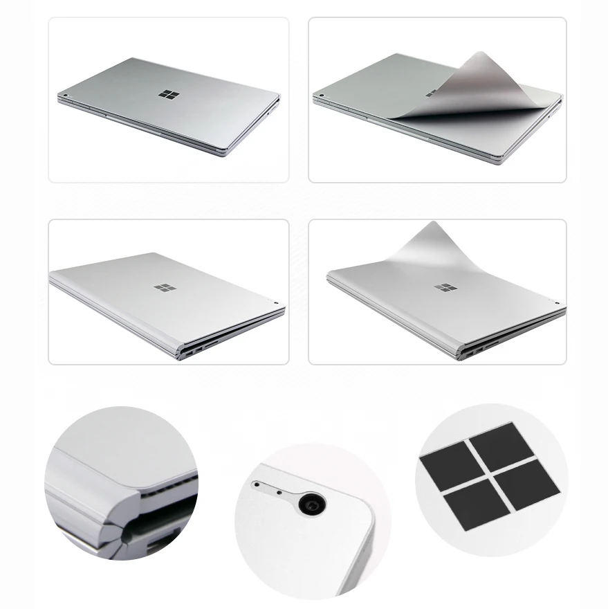 Xskn-capa adesiva para proteção do corpo, 13 polegadas, microsoft surface book 2 com intel core i7, 3m, película decorativa