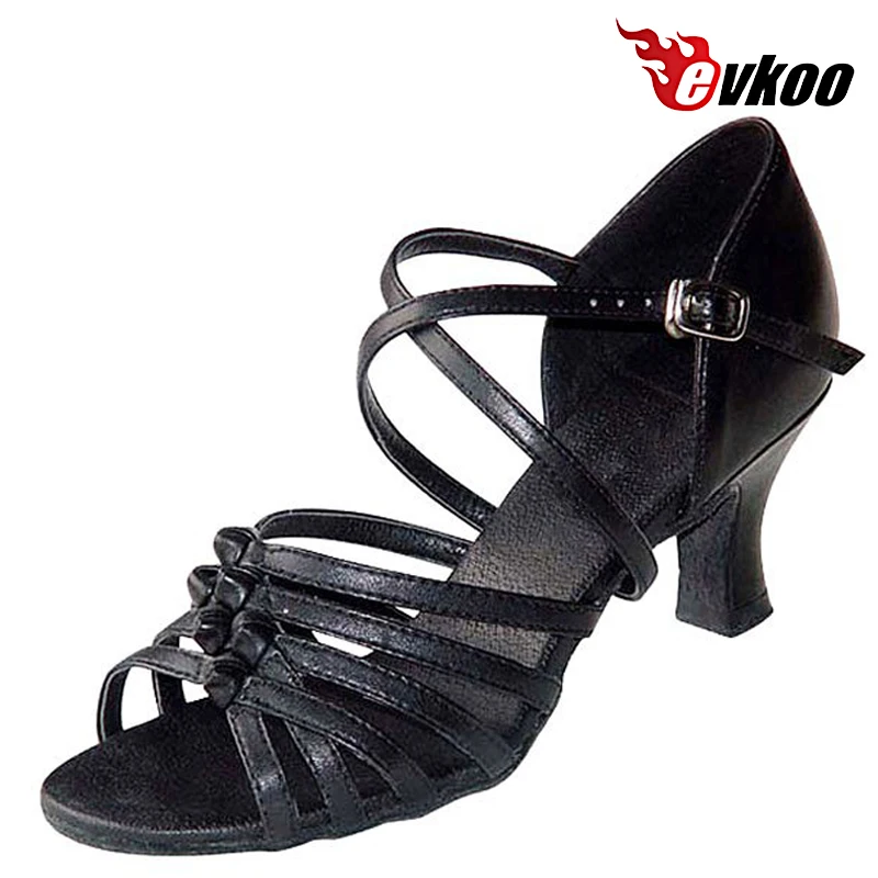 Evkoodance Latin Shoes Woman 4 Different Colors Heel Customized Dance Shoes Latin Evkoo-168 Party Women Latin Salsa Sance Shoes